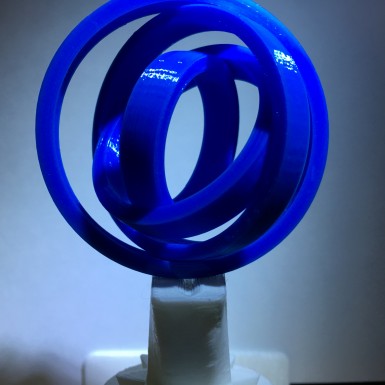 Easy Gyro 200 microns glossy Blue PLA,NO need assembly