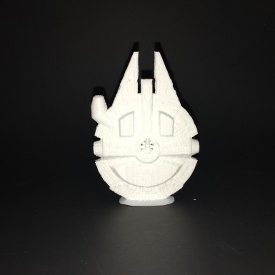 No support, White PLA, 100 microns