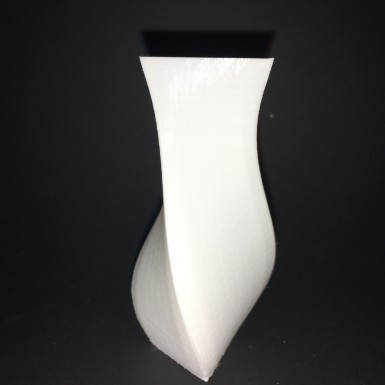 High glossy white PLA 100 microns Vase mode