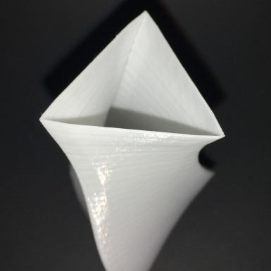 High glossy white PLA 100 microns Vase mode